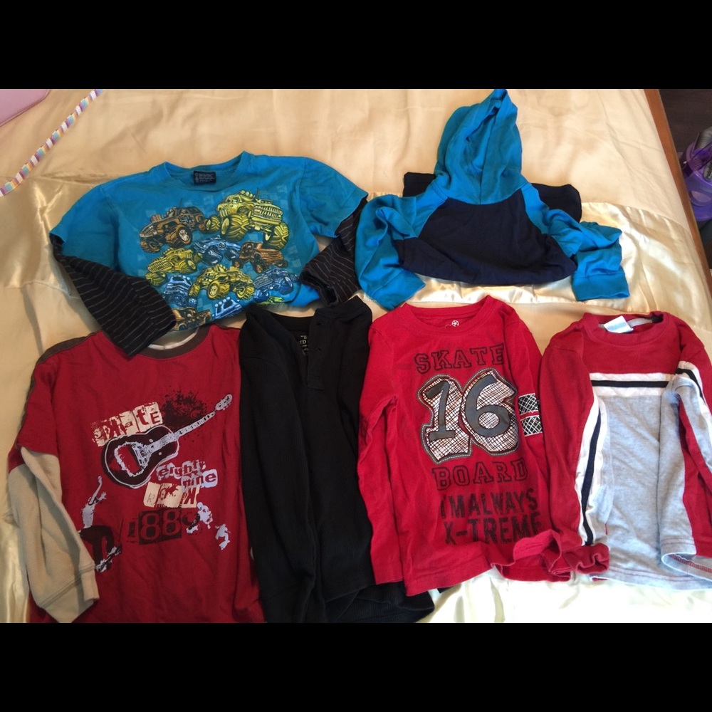 Six boys shirts size 5-6